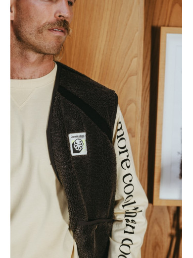 SHERPA GILET  BIANCA CARBON
