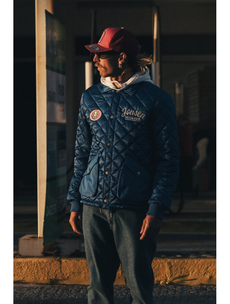 QUILTED JACKET  BIG SUR BLUE