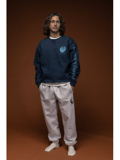 SWEAT-SHIRT CONFORT MORE COOL SLEEVES NAVY