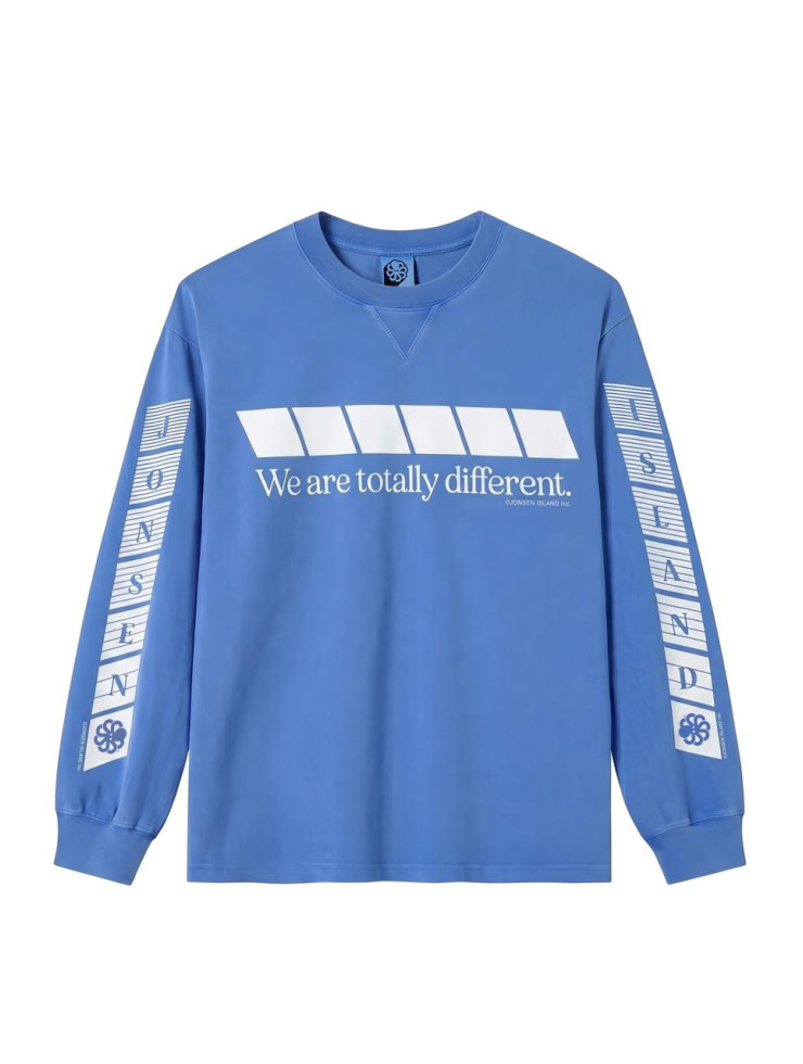 T-SHIRT LONG SLEEVES  TOTALLY MIX BLUE F/O
