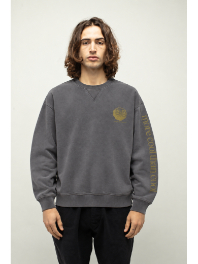 SWEAT-SHIRT CONFORT MORE COOL SLEEVES BLACK F/O
