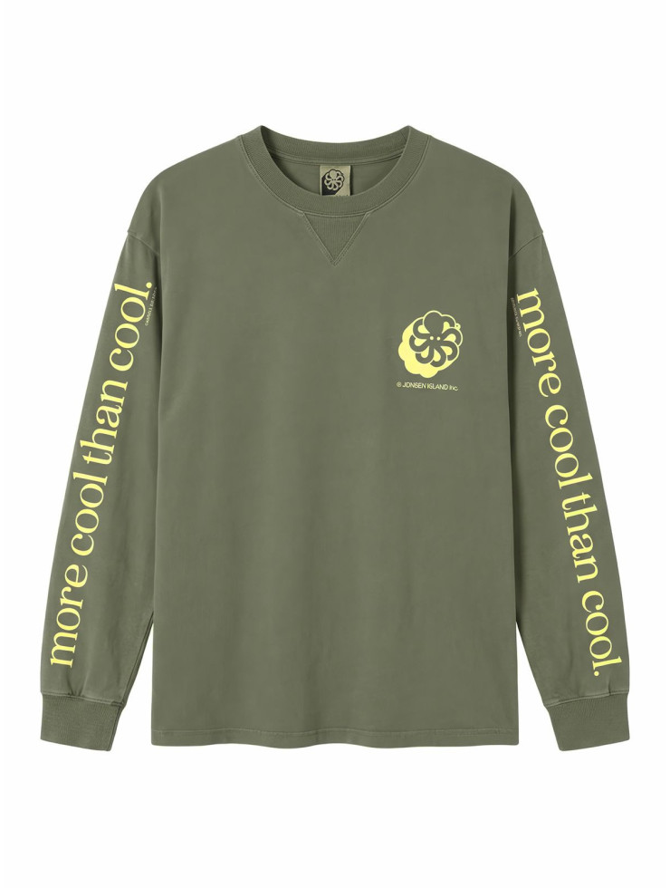 T-SHIRT LONG SLEEVES  MORE COOL GREEN F/O